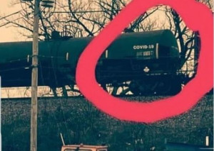 No, il Coronavirus non è stato trasportato in giro per il mondo da treni merci marchiati 'Covid-19'