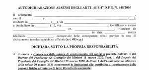 Coronavirus, cambia ancora l'autocertificazione per gli spostamenti
