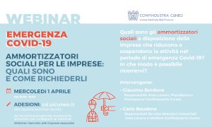Ammortizzatori sociali per le imprese, un webinar con Confindustria Cuneo