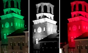 Il tricolore avvolge i monumenti simbolo del territorio: l'iniziativa di alcuni Comuni dell'albese