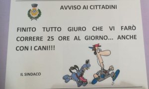 'Appena finisce tutto vi farò correre 25 ore al giorno': il messaggio del sindaco di Trinità ai concittadini