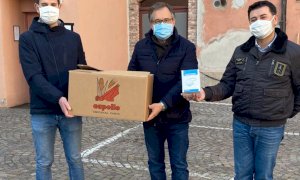 Dalla 'Capello' di Cuneo 200 mascherine Ffp2 per il Comune di Busca