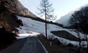 Ancora chiusa la strada per San Giacomo di Entracque e tutte quelle per i colli alpini