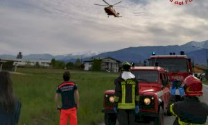 Auto fuoristrada a Bagnolo Piemonte, un ferito