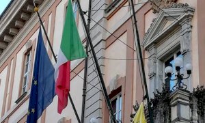 Nella Granda bandiere esposte per celebrare la festa della Liberazione 