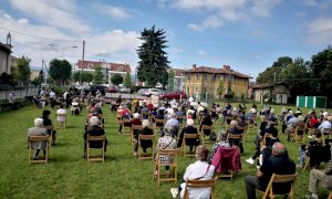A Confreria messa all'aperto per la Madonna del Buon Consiglio