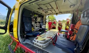 Cicloescursionista soccorso dal 118 dopo un incidente a Roccasparvera