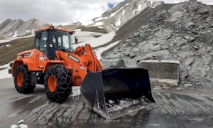 La Provincia ha concluso i lavori di sgombero neve al Colle dell’Agnello