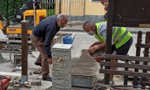 Inaugurata la nuova fontana sul sagrato della cappella di San Giacomo a Busca