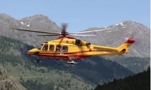 Elicottero del 118 a Pontechianale per soccorrere una bambina ferita
