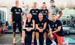 Pallavolo, le ragazze della Bosca San Bernardo al lavoro in sala pesi