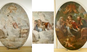 Restaurata la tela della chiesa di Sant’Anna a Chiusa Pesio