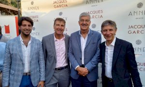 Una delegazione della Cuneo Granda Volley all’inaugurazione della Annex Beach di Cannes