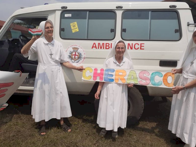 Un’ambulanza nella missione congolese di suor Emanuela grazie alla generosità dei cheraschesi