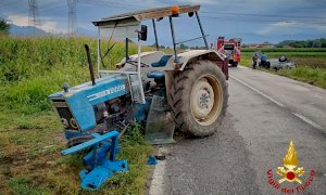 Scontro tra auto e trattore a Margarita, soccorso il conducente della macchina