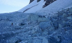 Non ci sono persone coinvolte nelle nuove frane sulla parete nord est del Monviso