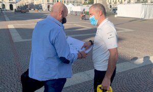 Cuneo, fervono i preparativi per trasformare piazza Galimberti nel 'dehor più grande d'Italia'