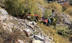 Si ribaltano con un mezzo agricolo, feriti due settantenni
