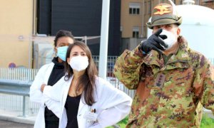 Oggi l’allestimento della tensostruttura dell’esercito all'ospedale di Cuneo