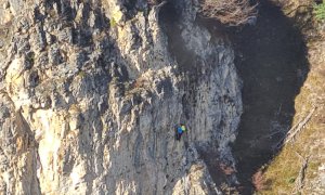 Val Maira, intervento del Soccorso Alpino sulla ferrata di Camoglieres