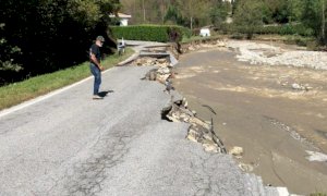 Un mese fa l’alluvione nella Granda, ancora chiuse sei strade provinciali