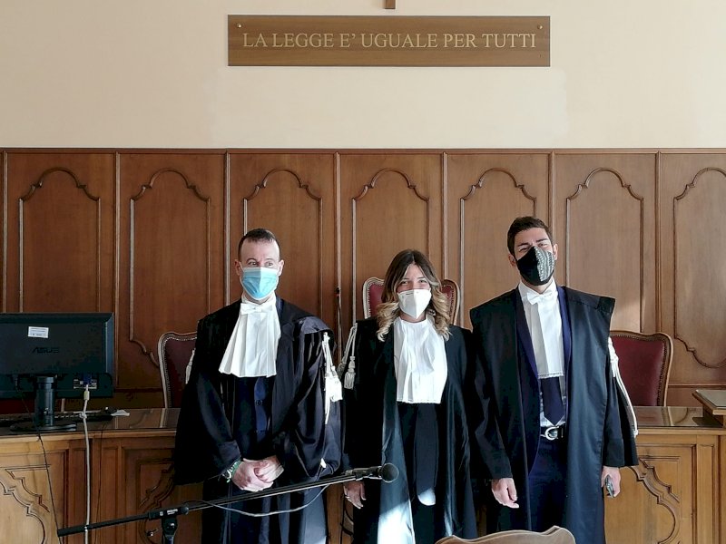 I nuovi giudici del tribunale di Cuneo: Michele Pasta, Giusy Ciampa e Giovanni Mocci