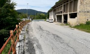 Intervento della Provincia per la ricostruzione del muro di sostegno alla provinciale 46 a Rossana