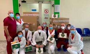 Donati 180 panettoni per il personale sanitario dell'ospedale di Savigliano