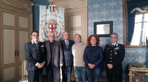 Il Sindaco Claudio Cussa ha dato il benvenuto al colonnello Rocco Italiano
