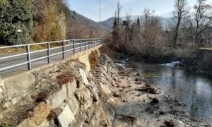 Lavori di difesa idraulica lungo il torrente Pesio a Chiusa Pesio