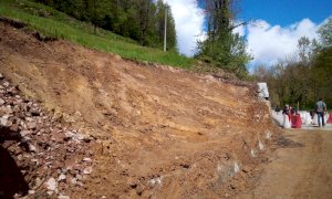 Intervento di sistemazione frane sulla provinciale Roddino-Serralunga d’Alba
