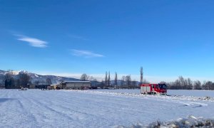 Incendio in una cascina a Cervasca, messi in salvo una trentina di bovini