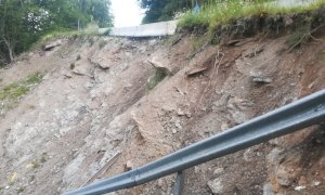 Intervento di sistemazione delle frane sulla provinciale 216 verso Caprauna