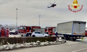 Scontro tra auto e camion a Morozzo, c'è un ferito grave