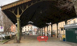 Bra: terminati i lavori alla tettoia di piazza Giolitti