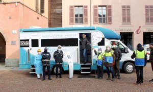 Alba: tampone rapido per la Polizia locale sull’ambulatorio mobile della Fondazione Nuovo Ospedale