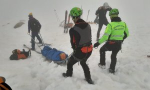 Scialpinista ferita sul monte Tibert, i soccorsi costretti a intervenire a piedi causa nebbia