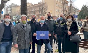 Anche un gruppo di esponenti cuneesi di 'Azione' alla protesta del mondo della montagna