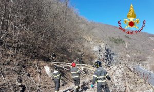 Raffiche di vento e alberi sradicati nella Granda: numerosi interventi dei vigili del fuoco