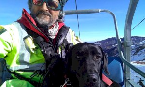 Mondovì, con il cane Legolas il Soccorso Alpino può nuovamente contare su un'unità cinofila da valanga