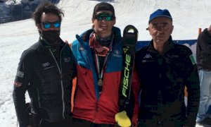 Sci Alpino, Corrado Barbera bronzo nello slalom dei Campionati Italiani Giovani
