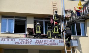 Domato un incendio scoppiato in mattinata all'Itis di Cuneo (VIDEO)