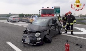 Scontro tra due auto sulla Torino-Savona, sul posto i soccorsi