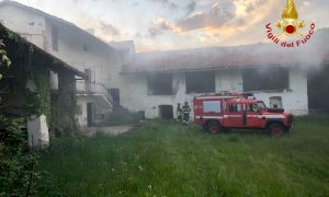Busca, incendio in una casa disabitata in frazione San Rocco