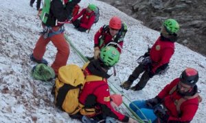 Giornata di esercitazioni in valle Gesso per il Soccorso Alpino di Cuneo