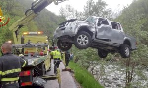 Precipitano con l’auto sul greto del Corsaglia, feriti madre e figlio