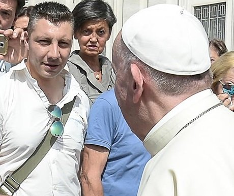 in foto: Francesco Borgheresi ricevuto in udienza dal papa
