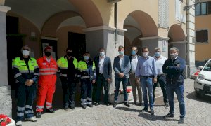 L'assessore regionale Gabusi e Franco Graglia in visita a Valdieri