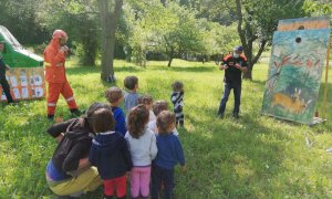 Una giornata da pompieri per i bimbi dell’asilo a Pianchiosso di Priola