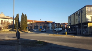 Lavori alla rotonda Valle Varaita